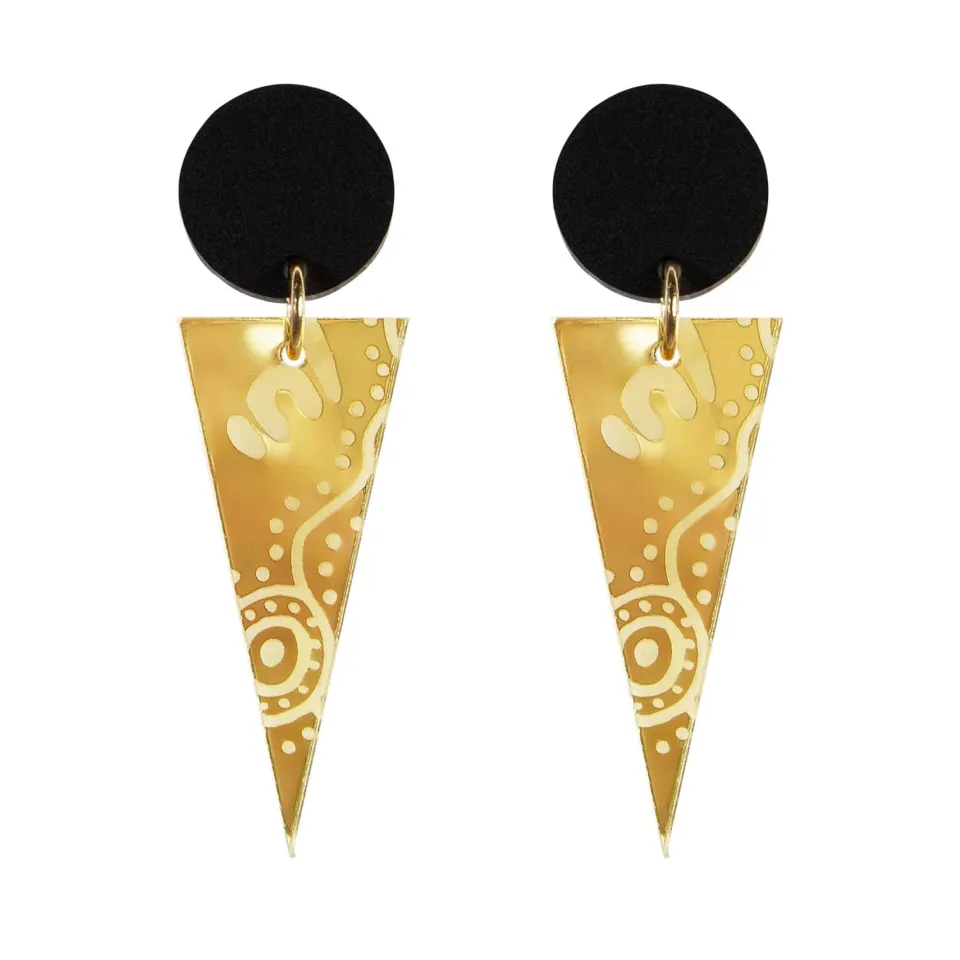haus_of_dizzy_wiradjuri_w_0-1.webp Earrings^Haus Of Dizzy 'Wiradjuri Women' Cone Earrings