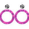 Earrings^Haus Of Dizzy 'Wiradjuri Yinaa' Neon Hoop Earrings