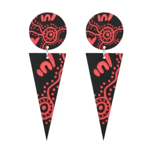 Earrings^Haus Of Dizzy 'Wiradjuri Yinaa' Cone Earrings