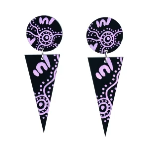Earrings^Haus Of Dizzy 'Wiradjuri Yinaa' Cone Earrings