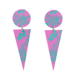 Earrings^Haus Of Dizzy 'Wiradjuri Yinaa' Cone Earrings