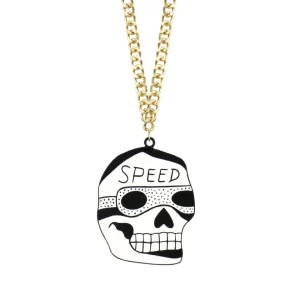 Necklaces^Haus Of Dizzy x Roxxi's Poolroom 'Speed Skull' Necklace