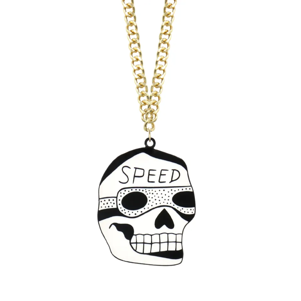 haus_of_dizzy_x_roxxis_po_1-1.webp Necklaces^Haus Of Dizzy x Roxxi's Poolroom 'Speed Skull' Necklace