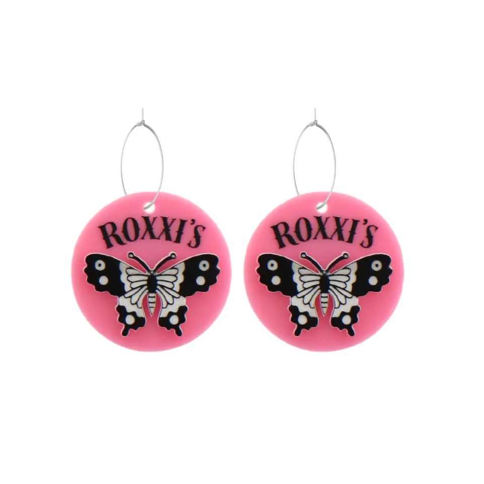 haus_of_dizzy_x_roxxis_po_1-6.webp Earrings^Haus Of Dizzy x Roxxi's Poolroom 'Butterfly' Hoop Earrings
