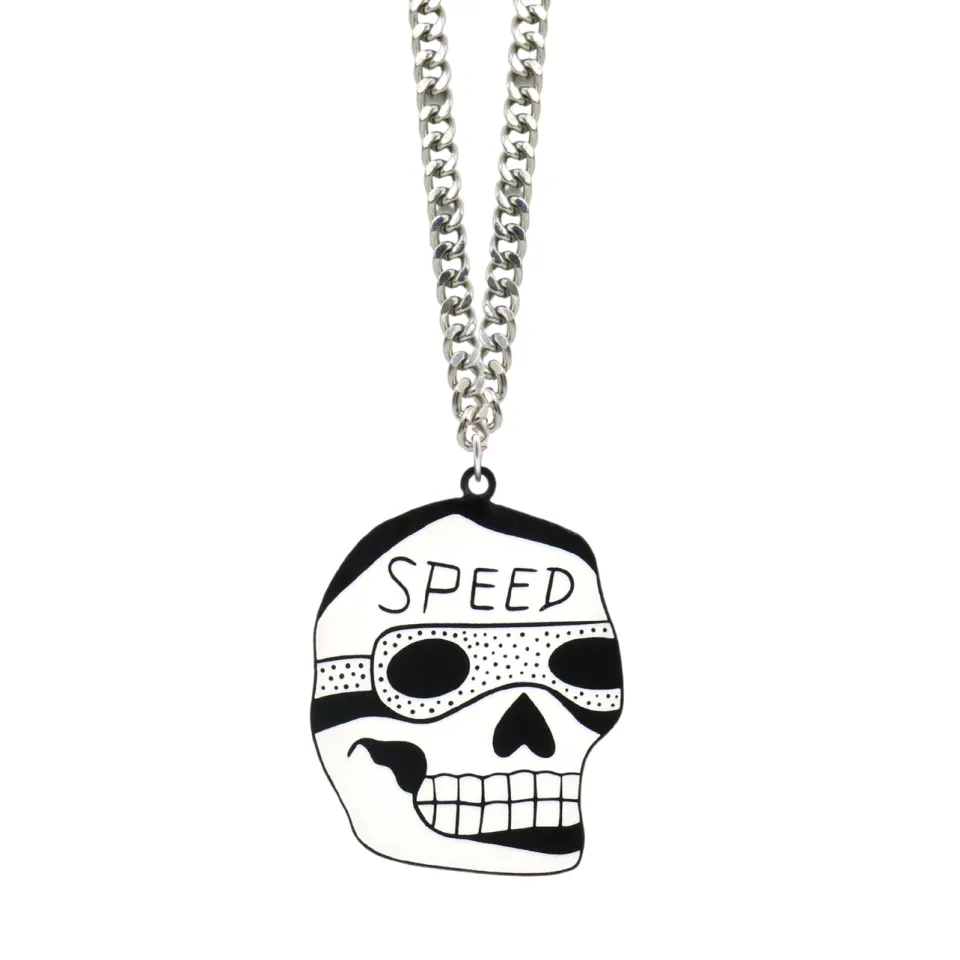haus_of_dizzy_x_roxxis_po_2-1.webp Necklaces^Haus Of Dizzy x Roxxi's Poolroom 'Speed Skull' Necklace
