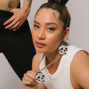 Necklaces^Haus Of Dizzy x Roxxi's Poolroom 'Speed Skull' Necklace