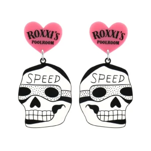 Earrings^Haus Of Dizzy x Roxxi's Poolroom 'Speed Skull' Earrings